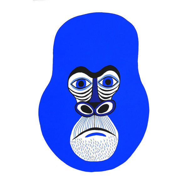 Poster blue monkey gorilla