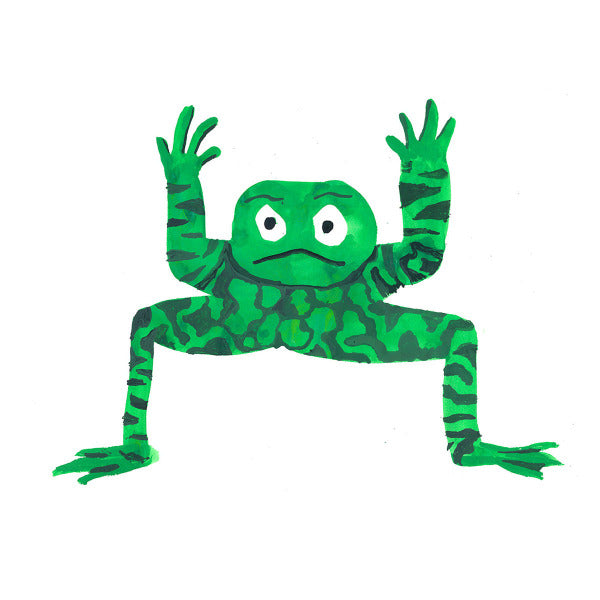 Poster green frog